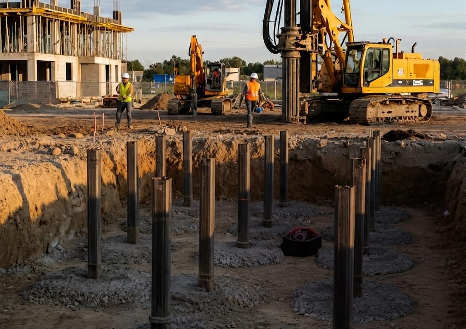 Pilotes ejecutados en obra